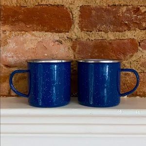 PAIR OF ENAMEL MUGS ☕️